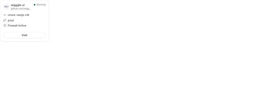 Dashboard widget row with small charts